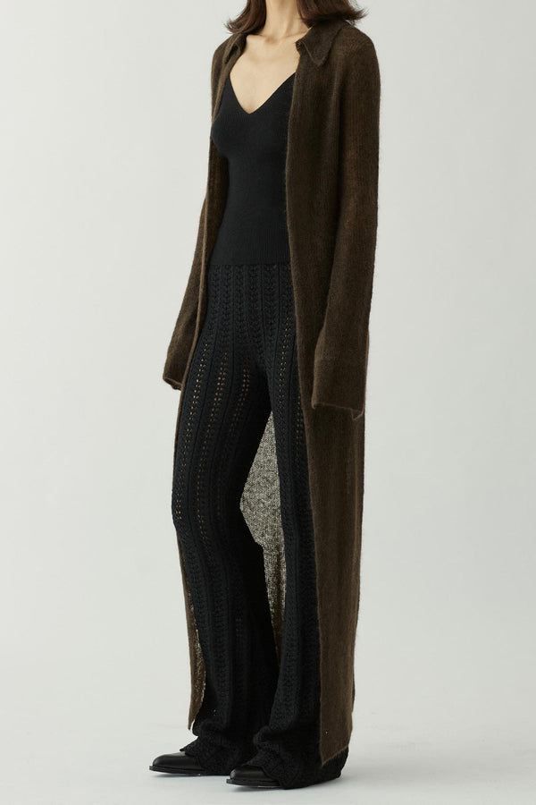 SWAYING/KNIT Mohair Slim Fit Cardigan SW22AW1T84 Brown PS53